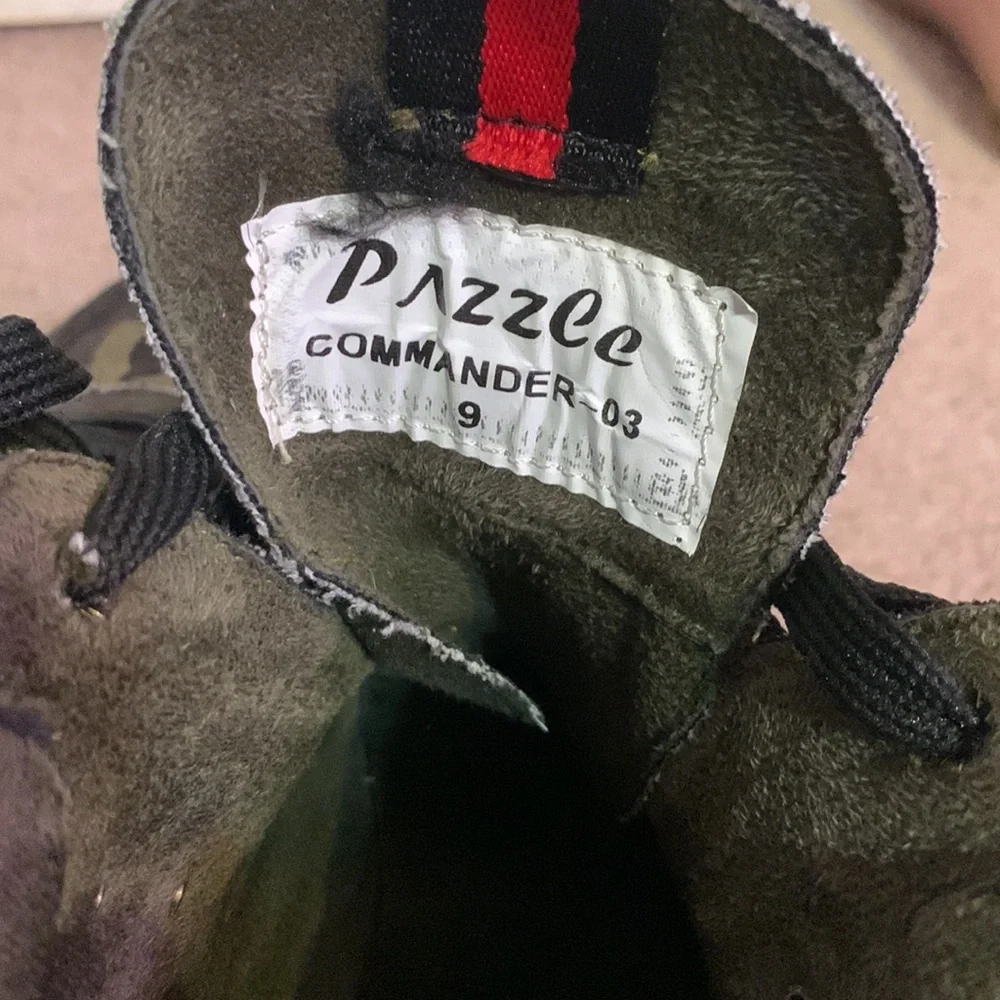 Pazzle Commander Combat Camouflage Rubber Lug Sole Boots - Picture 10 of 12